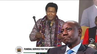 ''WACHA SIASA, FANYIA WAKENYA KAZI,'' SENATOR LEDAMA OLE KINA ROARS INFRONT RUTO AT CHEPTUMO BURIAL