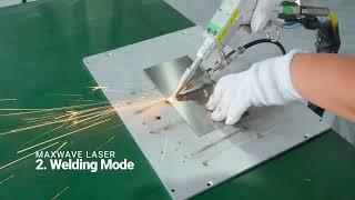 Maxwave New ! 4 in 1 handheld metal fiber laser welder laser welding cleaning cutting machine