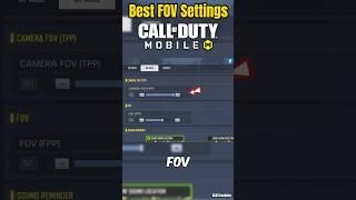 Best FOV Settings For Call Of Duty Mobile #shorts #codmobile #codm