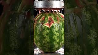 Watermelon vs. Hydraulic Press: EPIC ASMR SMASH!