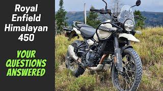 Royal Enfield Himalayan 450 Review - Answering Audience Questions