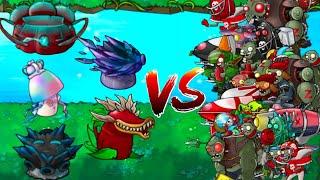 PVZ FUSION : 5 DIFFERENT TYPES OF ULTIMATE PLANT VS ALL NEW ZOMBIE --- V2 1.4