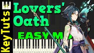 Lovers’ Oath (Guizhong's Lullaby) [Genshin Impact] - Easy Mode [Piano Tutorial] (Synthesia)