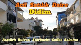 Acil Satılık Daire  Didim Altınkum Sahiline Yürüme Mesafesinde Atatürk Bulvarında Eşyalı Daire