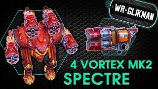 War Robots. Spectre 4 Vortex MK2. И ракеты мчатся к цели, впереди еще один заход..