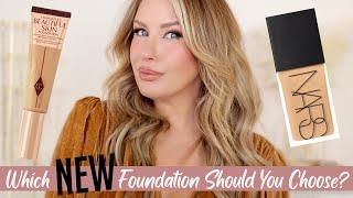 FOUNDATION FACE OFF! Charlotte Tilbury Beautiful Skin VS NARS Light Reflecting | Risa Does Makeup