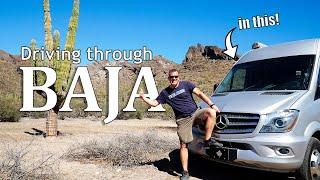 CROSSING THE MEXICAN BORDER IN A CAMPER VAN | Vanlife in Baja California Sur, Mexico