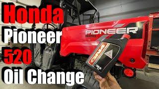 Honda Pioneer 520 Oil Change Quick And Easy / MAX’S MOTO SHOP