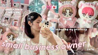 PRODUCTIVE vlog  running my small business, haircare +night routine, packing orders 