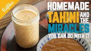 How to Make Tahini At Home? The Perfect VEGAN Sauce! | Tahini, Hibeş, Tahini Salad Dressing