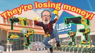 The best Dewalt deals ever at Lowe’s and Home Depot! #viralreels #video #viralvideo