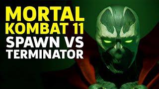 Mortal Kombat 11 - High Level AI Spawn Vs. Terminator Full Match Gameplay