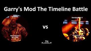 Garry's Mod The Timeline Battle: Announcer Saw vs Boss Mutant