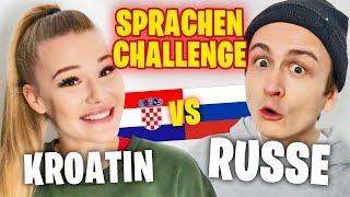 SprachenCHALLENGE mit FITNESS-MODEL (Kim Lamarin) | Kroatisch VS. Russisch