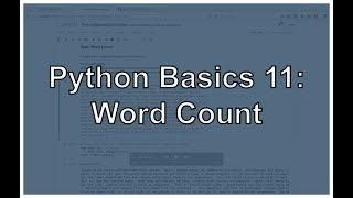 Python Word Count (Filter out Punctuation, Dictionary Manipulation, and Sorting Lists)