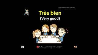 How To Say " Very Good " In French|#shorts