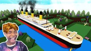 Roblox BUILD A BOAT Funny Moments MEMES  (TITANIC)