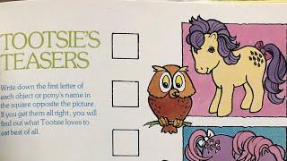 [G1] My Little Pony - Puzzles, Arts & Craft pages from 1985 Annual book (cosy, relaxing)