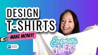 How To Design T-shirts Using Canva - MAKE MONEY!! 