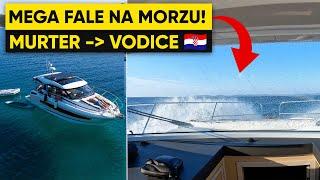 LAZUROWA WODA W ZATOCE ORAZ OGROMNE FALE PRZY POWROCIE DO PORTU!