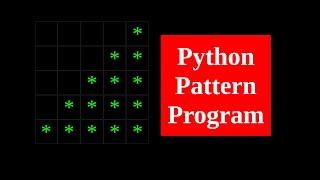 Python Pattern Programs | Inverse Triangle Pattern