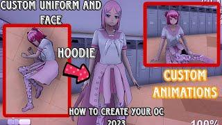 how to create your Oc 2023 /part13 CustomUniform and more! #yanderesimulator #tutorial #game #Oc