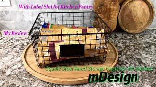 mDesign Square Steel Wired Storage Organizer | Review