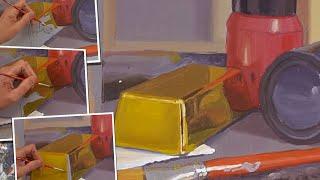 Painting gold with acrylics for beginners Toon Nagtegaal