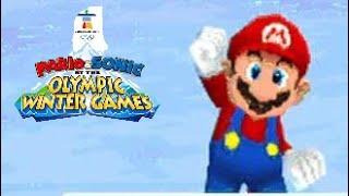 Mario and Sonic at the Olympic Winter Games (DS) - Olympic & Dream Skiing (Hard)