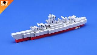 Lego USS Missouri BB-63 WW2 Military Battleship - (Tutorial)