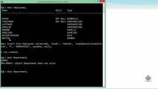 Oracle - SQL - Insert Statement