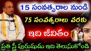 ప్రతి స్త్రీ ప్రతి పురుషుడు ఇది తెలుసుకోండి Garikapati NarsimhaRao Very Important Massage Use forAll