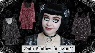 GOTH CLOTHES IN H&M?! | H&M HAUL | SPRING & SUMMER GOTHIC FASHION | ALTERNATIVE CLOTHING