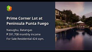 Prime Corner Lot at Peninsula Punta Fuego