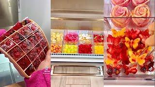 Satisfying ASMR Ice drawer restock 