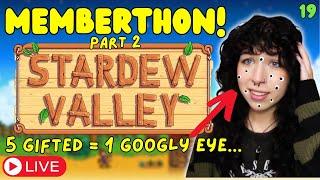 MRIZ MEMBERTHON STREAM - Let's play Stardew Valley 1.6 & partake in SHENANIGANS!