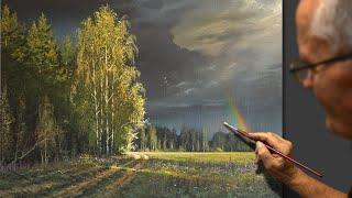 "Rainbow" (After the rain) Acrylic. Artist - Viktor Yushkevich. #22 photos in 2020.