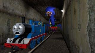 Building a Thomas Train Chased By Cursed Thomas,Sonic.exe Eater,Shin Sonic Train in Garry's Mod