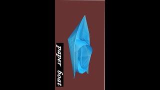 How to make a Paper Boat Origami Tutorial (canoe)/ A-S Vdieo#shorts