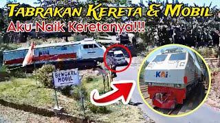 NGERI, T4BR4KAN KERETA DAN MOBILSAYA LANGSUNG NAIK KERETANYA