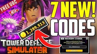 ️UGCEVENT CODES️TOWER DEFENSE SIMULATOR ROBLOX CODES 2023-TOWER DEFENSE CODES 2023