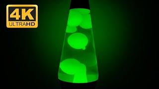 Green Lava Lamp With Celestial White Noise | 4K 4 Hour Ambient Noise For Sleep, Relaxation, Focus