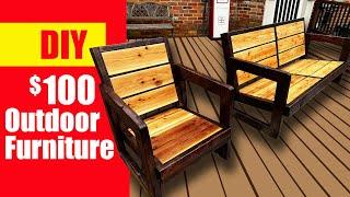 How To Build Patio Furniture: Low Cost & Simple!