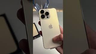 Gold iPhone 13 Pro unboxing