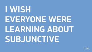 I wish everyone were learning about Subjunctive