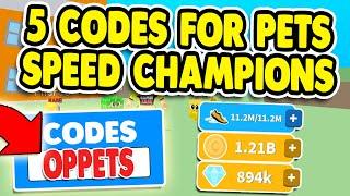 *NEW 5* ALL SECRET CODES IN SPEED CHAMPIONS ROBLOX