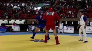 2023 World Sambo Championship -- Arakelyan (USA) vs Dzhavatkhanov (FIAS1): Men -98kg combat sambo