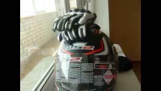 helmet  LS2 FF352 (350 351 352) and gloves Furygan AFS-6