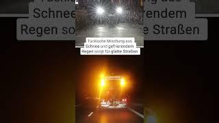 Achtung im Berufsverkehr Freitagfrüh – Glättegefahr ️#wetteronline #shorts #warning #winter