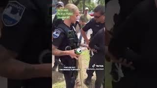 Arrested for wearing an N95 mask